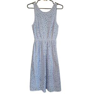 Alya Light Blue Lace Lined Strapless Dress